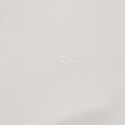 BOSS Bono L Knitwear in Open White logo