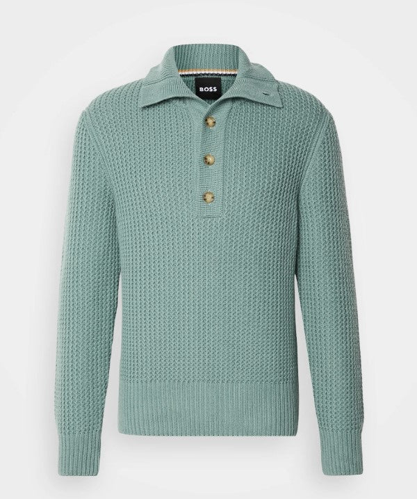 BOSS C Emaximo Knitwear in Pastel Green