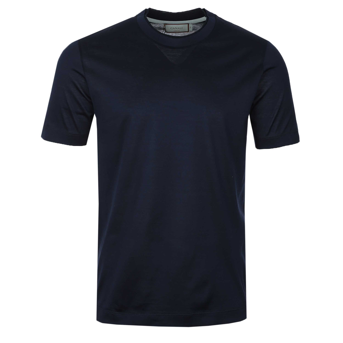 Canali Basic T Shirt in Navy