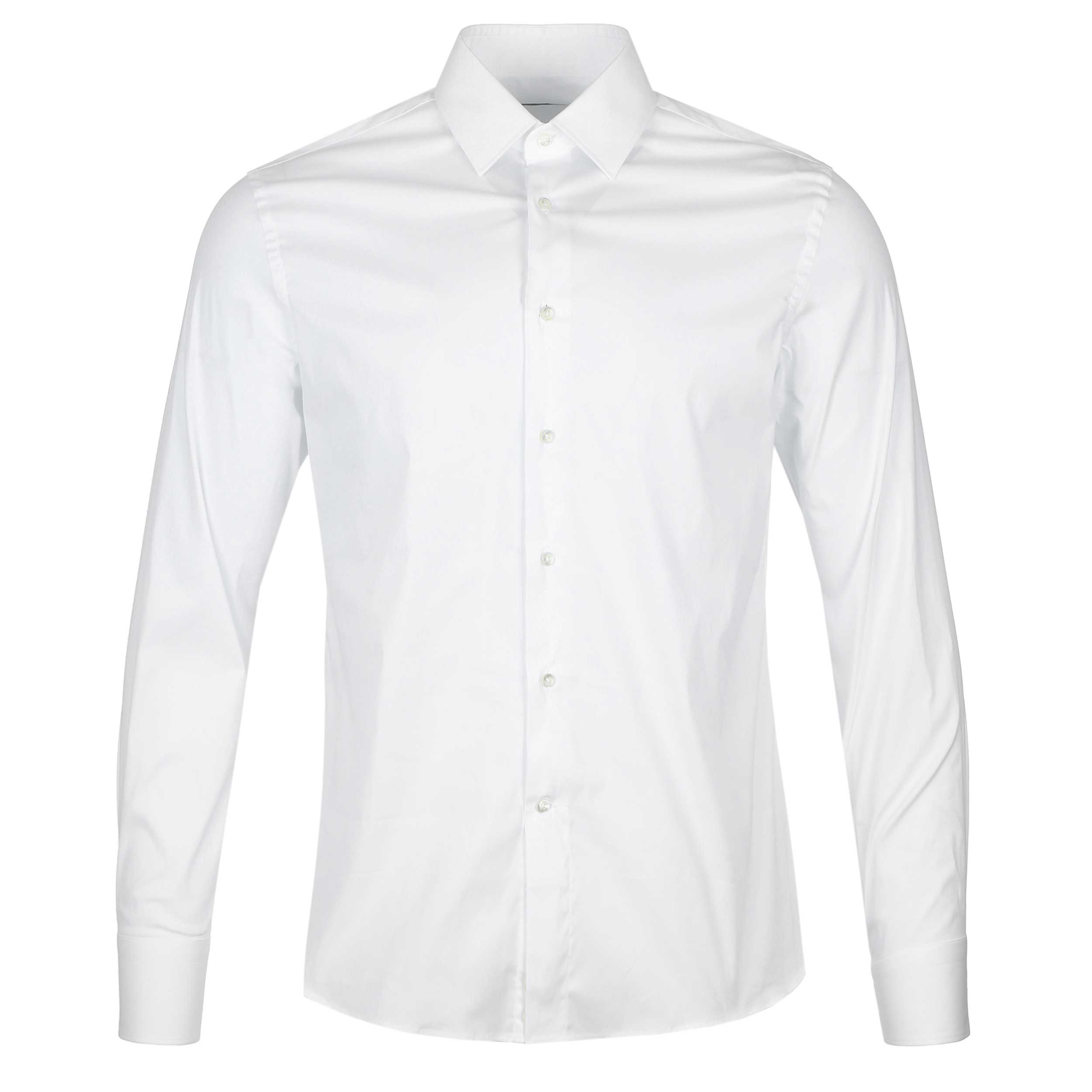 Canali Cotton Performance Shirt in White