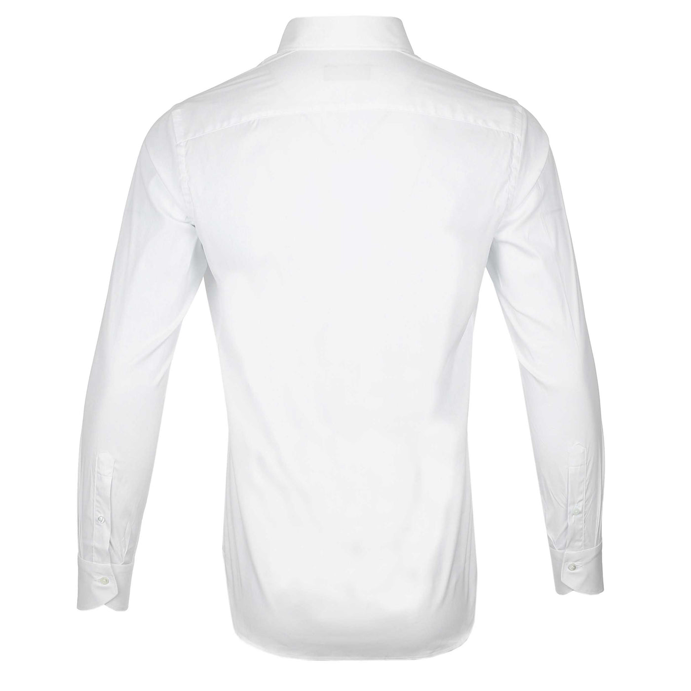 Canali Cotton Performance Shirt in White Back