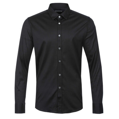 Canali Cotton Shirt in Black