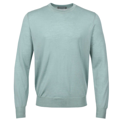 Canali Crew Neck Knitwear in Mint Green