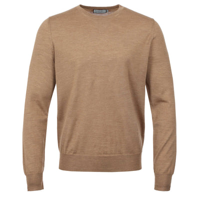 Canali Crew Neck Knitwear in Tan