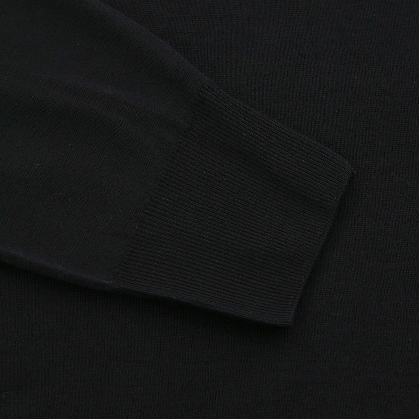 Canali Zip Polo Shirt in Black Cuff