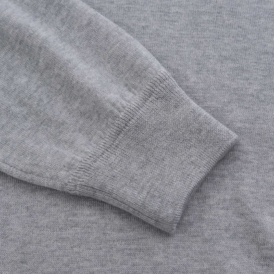 Gran Sasso Pullover Hoody Knitwear in Grey Cuff