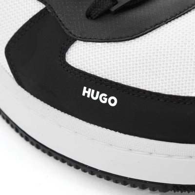 HUGO Killian Tenn pume Trainer in Black & White Logo