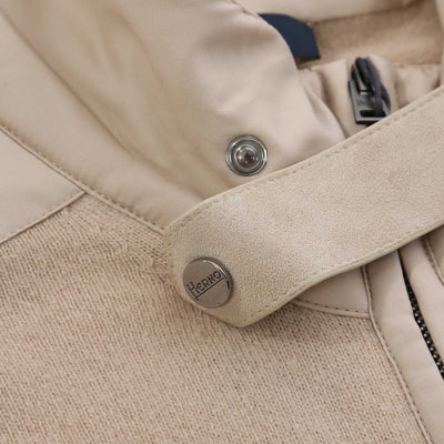 Herno Cardigan In Maglia Con Dettagli Knitwear in Chantilly Throat Latch