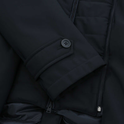 Herno Impermeabile Washington Jacket in Navy Cuff