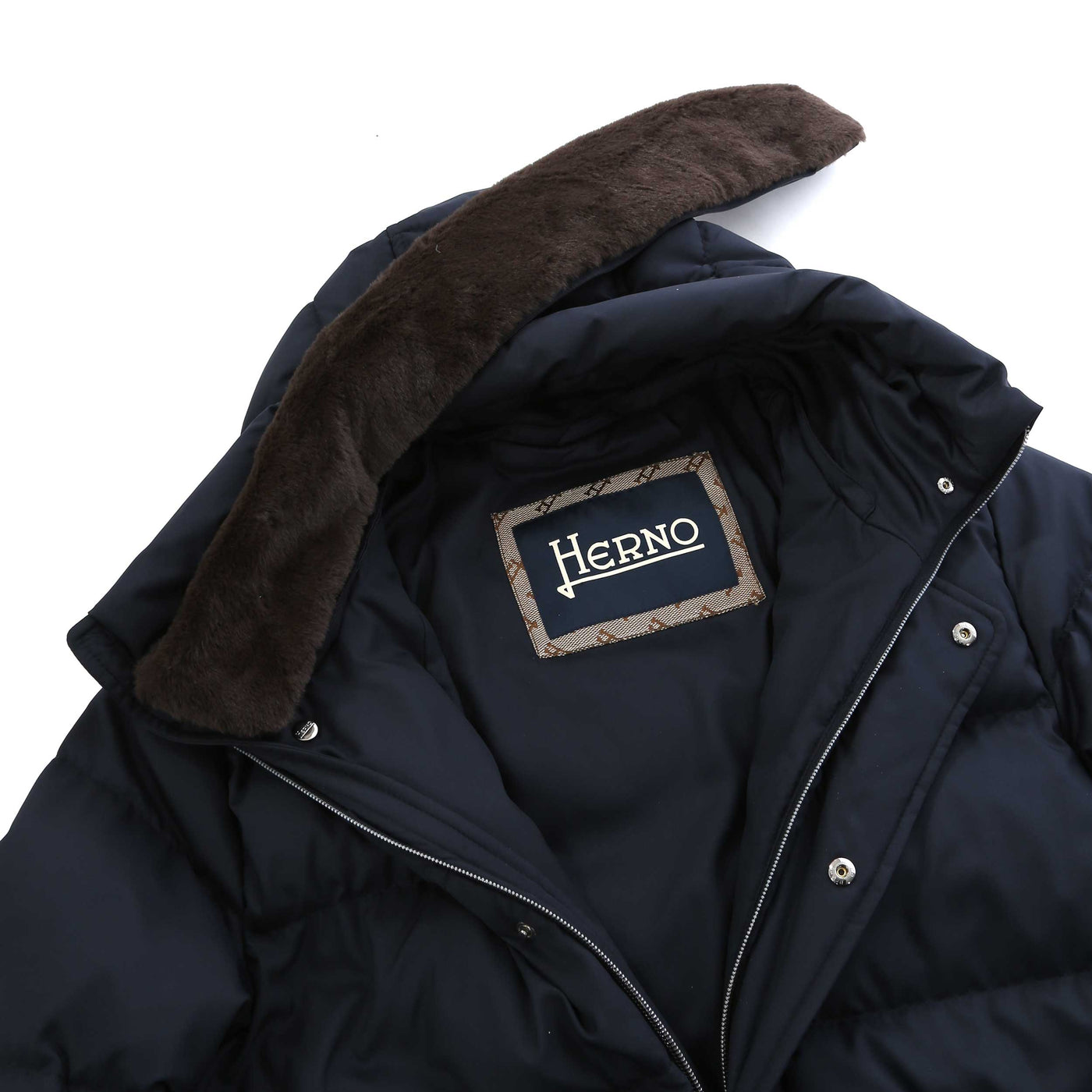 Herno Piumino Arendelle Con Interno I Jacket in Navy Trim Detached