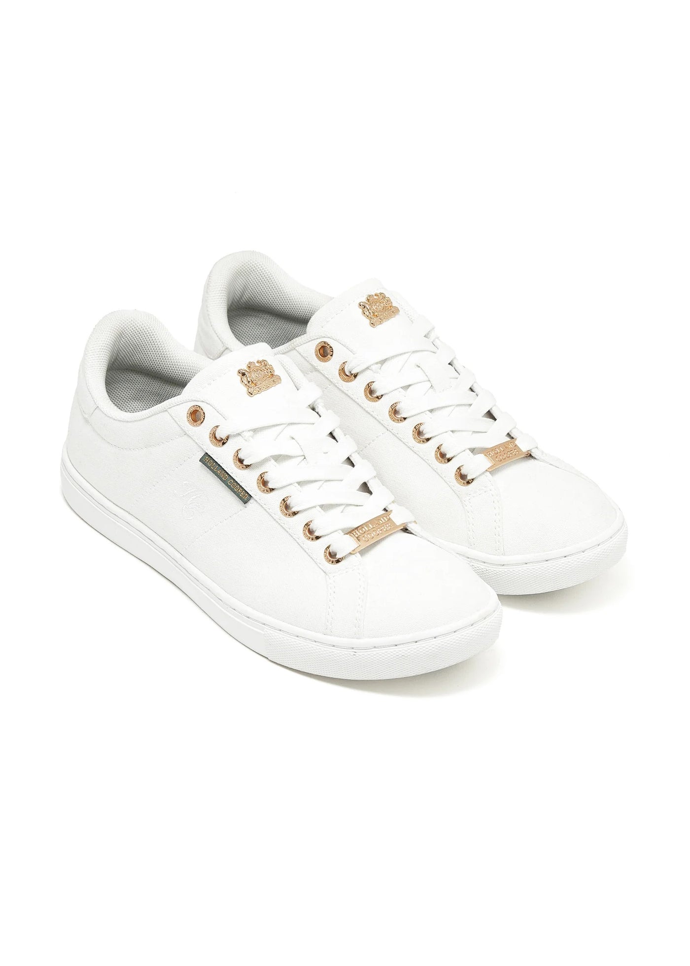 Holland Cooper Chelsea Court Ladies Trainer in White Pair