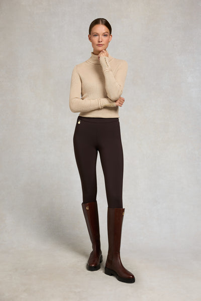 Holland Cooper Contour Legging in Chocolate