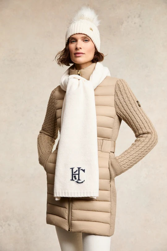 Holland Cooper Elle Scarf in Ecru