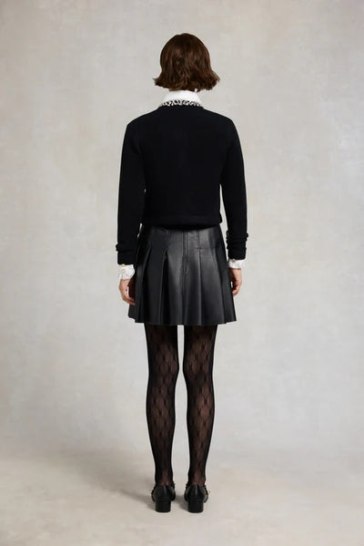 Holland Cooper Matilda Cardigan in Black Model Back