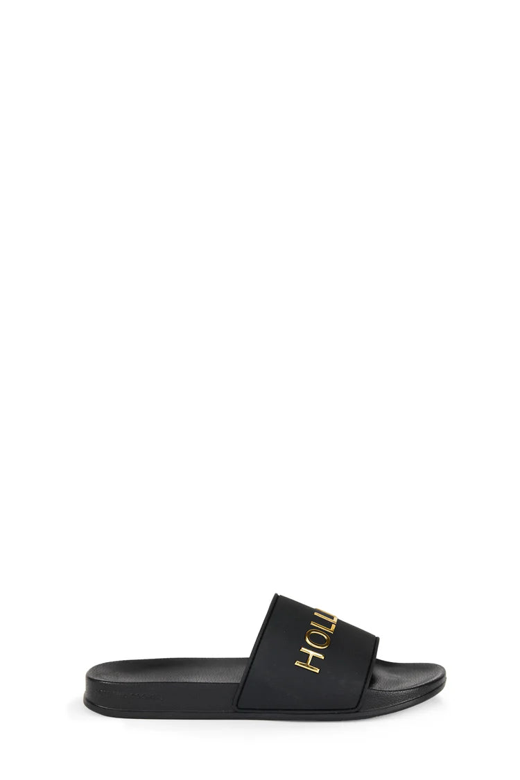 Holland Cooper Pool Slide in Black Gold Side
