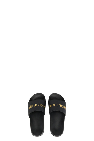 Holland Cooper Pool Slide in Black Gold Top