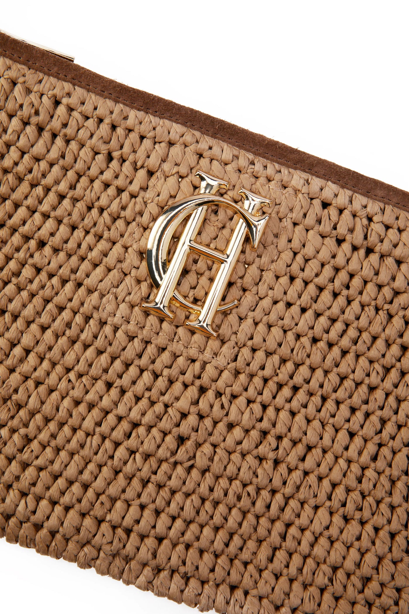 Holland Cooper Riviera Clutch Bag in Natural Logo