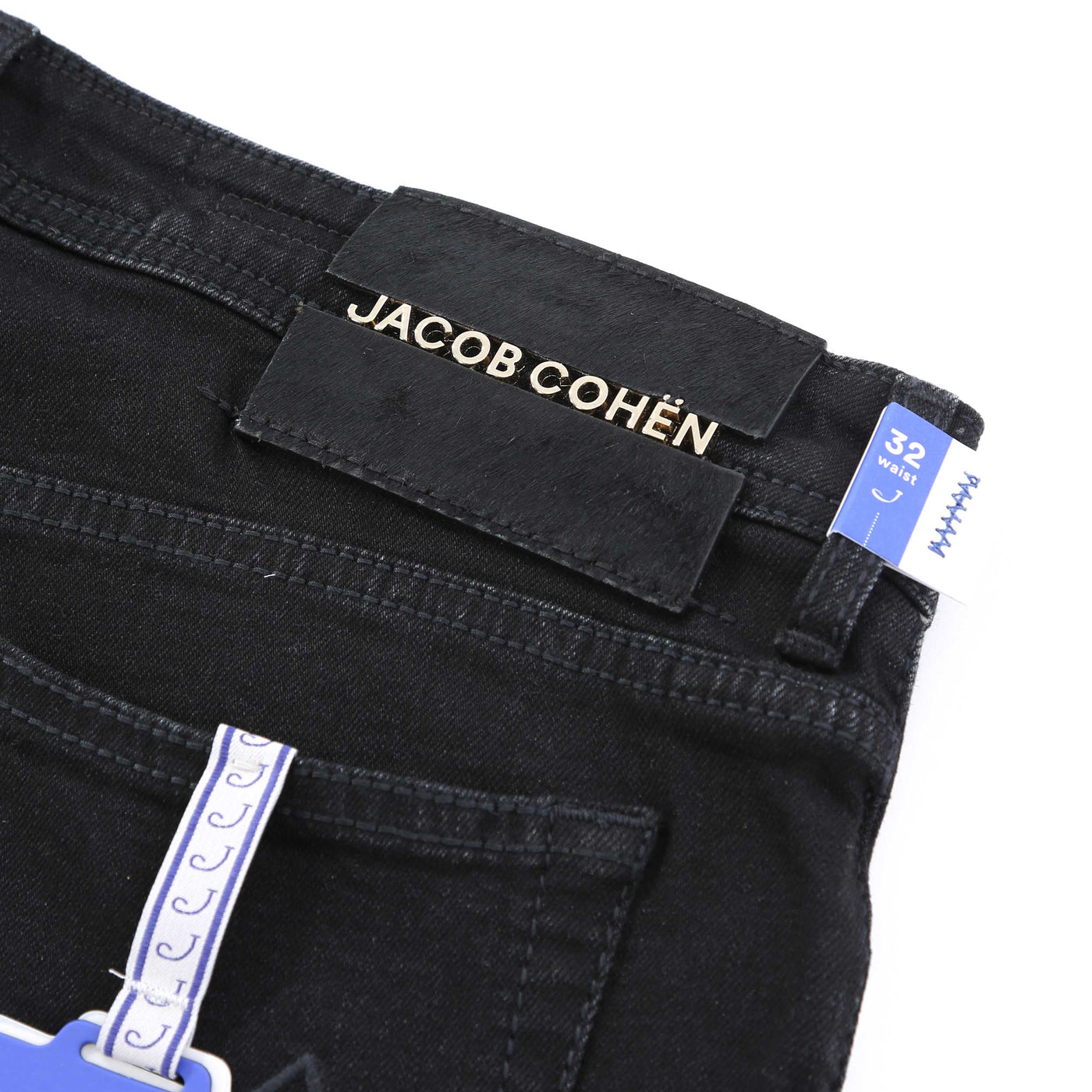 Jacob Cohen Bard Zip Jean in Black Logo