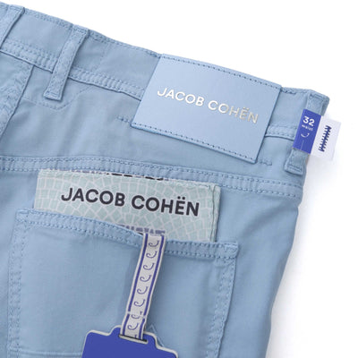 Jacob Cohen Nicholas Short in Soft Blue Pocket