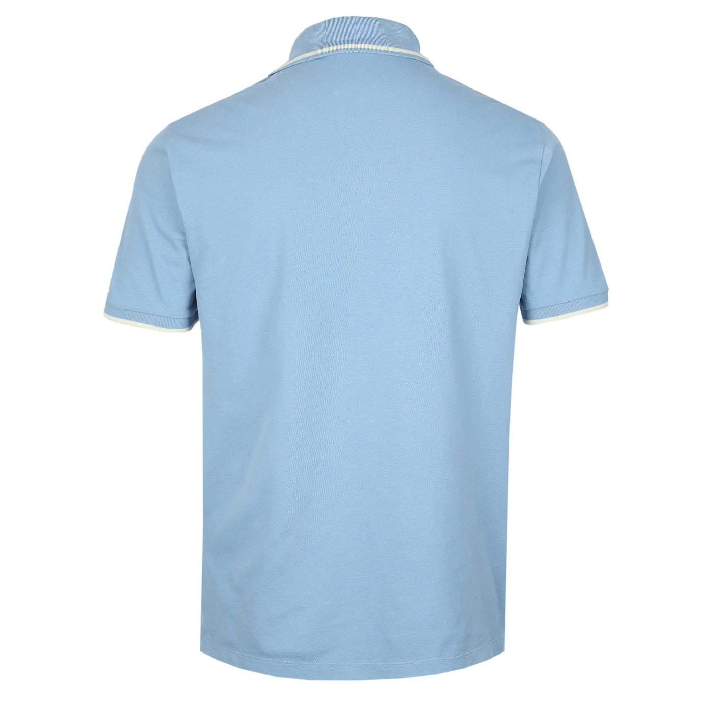 Jacob Cohen Tipped Polo Shirt in Sky Blue Back