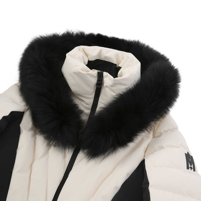 Mackage Elita Ladies Jacket in Ceramic White Hood