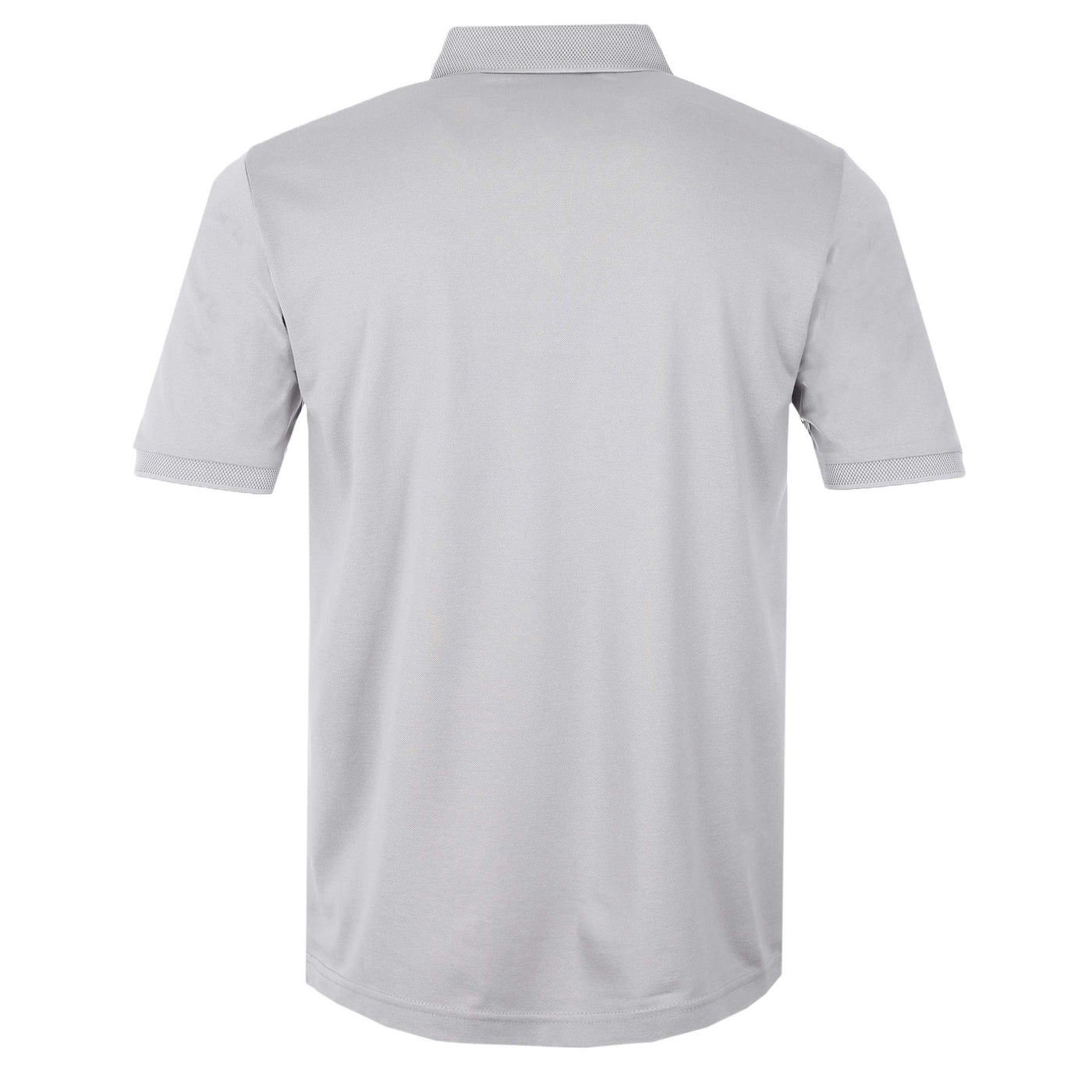 Marai Pique Polo Shirt in Light Grey Back