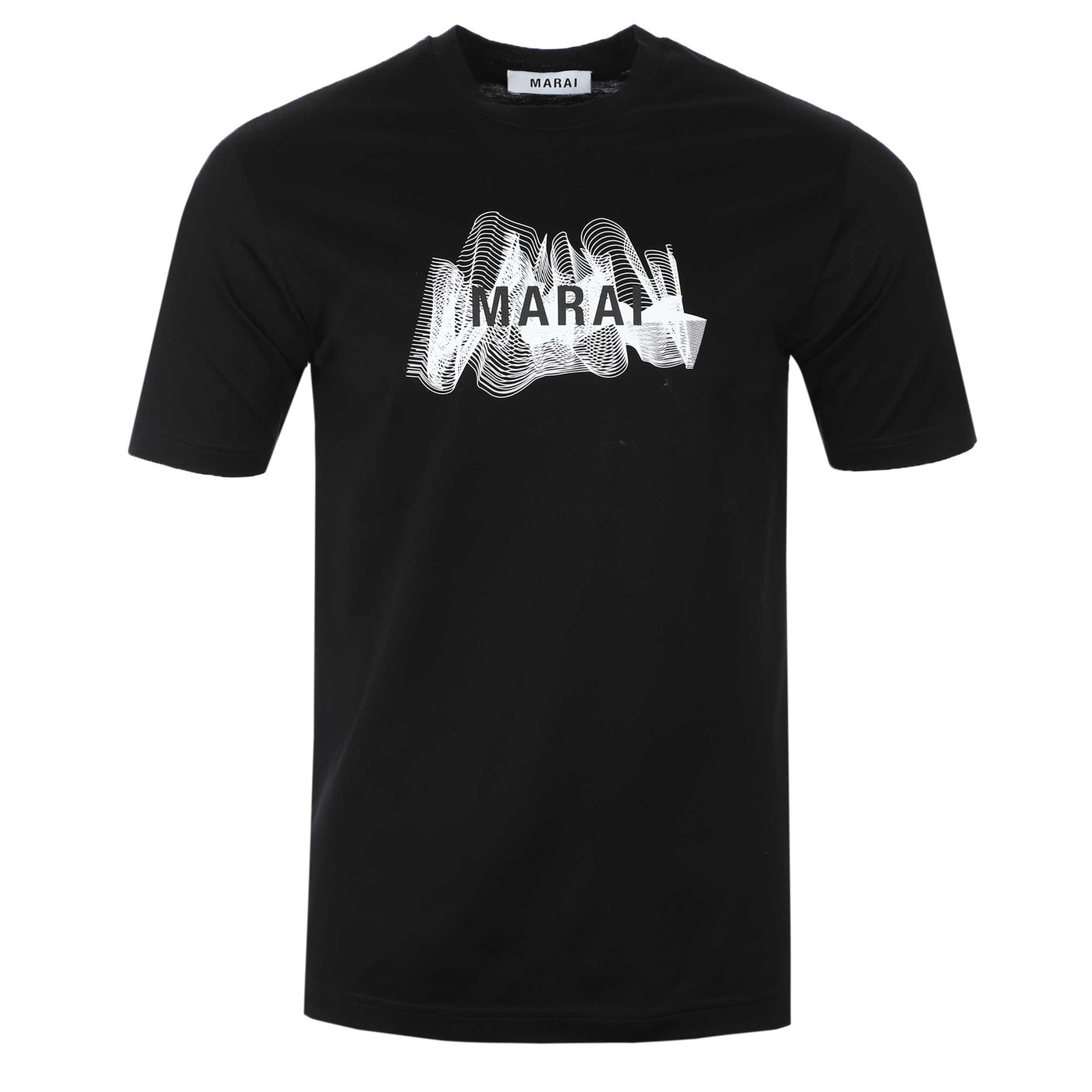 Marai Ripple Print T Shirt in Black