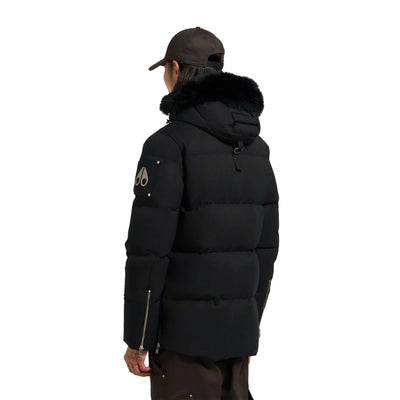 Moose Knuckles 3Q Jacket in Black & Black Fur back