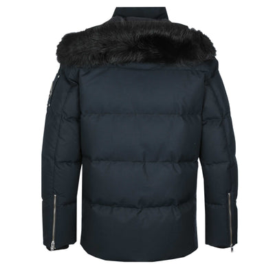 Moose Knuckles 3Q Jacket in Navy & Black Fur Back