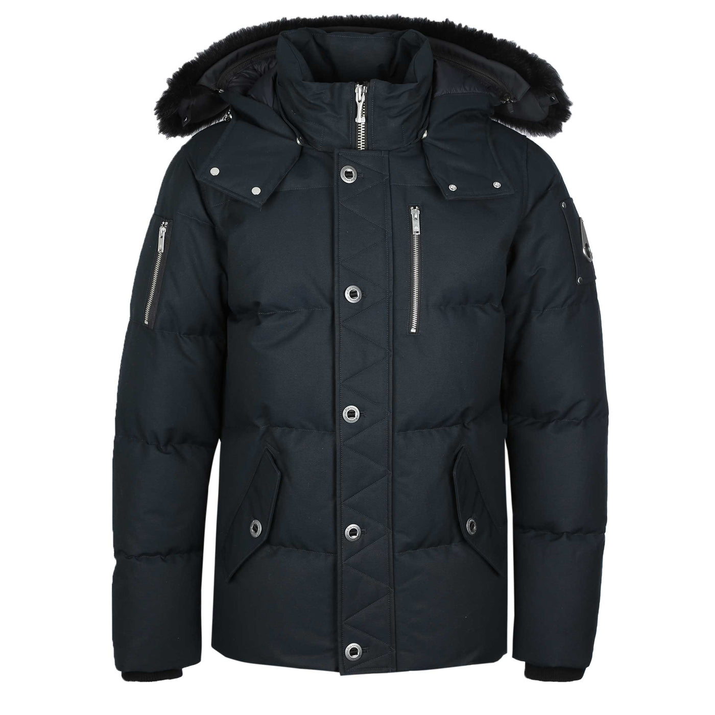 Moose Knuckles 3Q Jacket in Navy & Black Fur front
