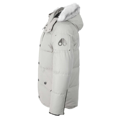 Moose Knuckles 3Q Jacket in Storm Grey & Natural Fur Side