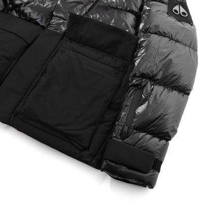 Moose Knuckles Adams Peak Jacket in Black Pocket