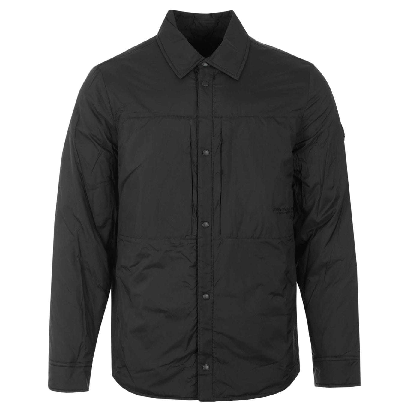 Moose Knuckles Ash Shirt Jacket in Black Front