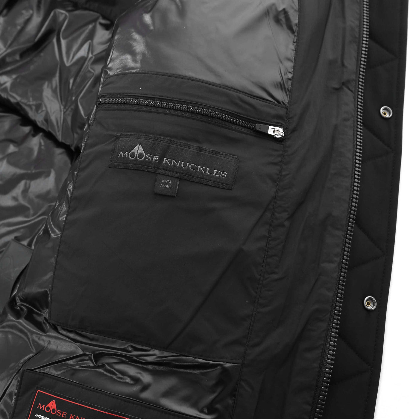 Moose Knuckles Everest 3Q Jacket in Black Inside Pocket