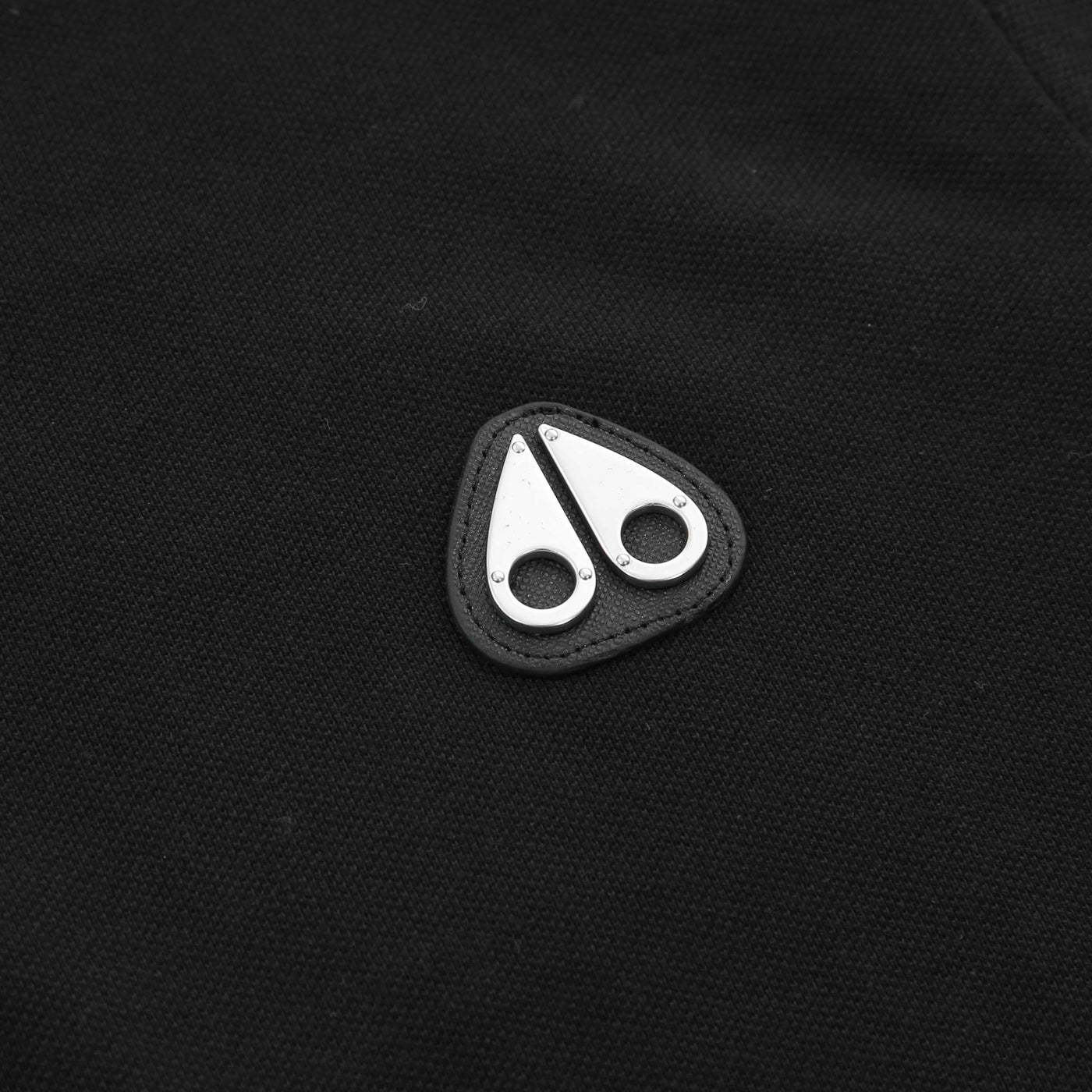 Moose Knuckles Everett Polo Shirt in Black Logo