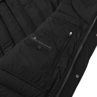 Moose Knuckles Greystone Jacket in Black Inside