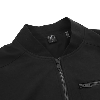 Moose Knuckles Perido Bomber Jacket in Black Collar