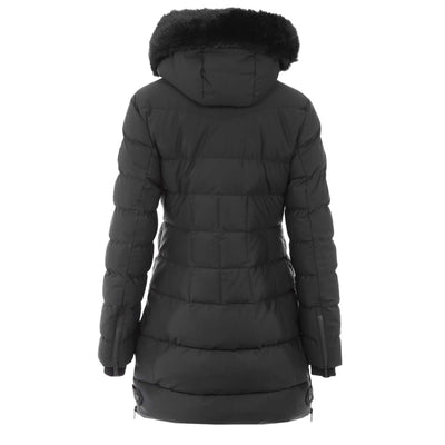 Moose Knuckles Watershed 3 Parka SH Ladies Jacket in Black & Black Back