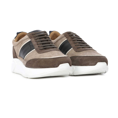 Oliver Sweeney Byram Trainer in Grey Suede Mix Pair