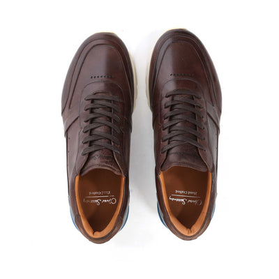 Oliver Sweeney Gaia Trainer in Brown Birdseye