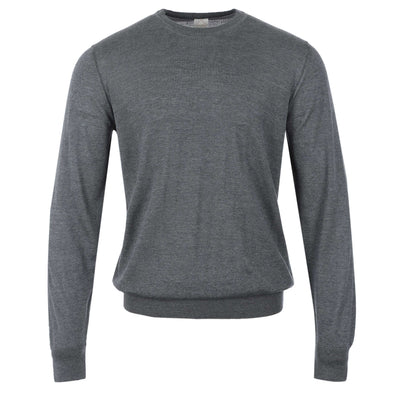 Pal Zileri Basic Crew Neck Knitwear in Grey