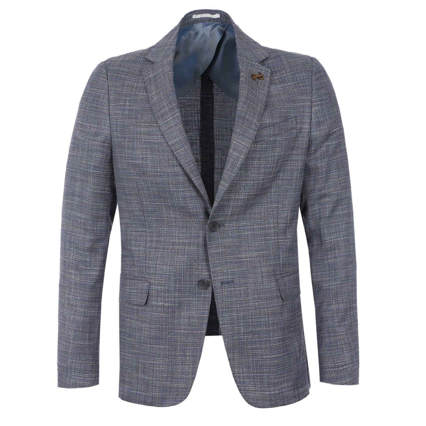 Pal Zileri Open Weave Blue Check Jacket in Blue Check