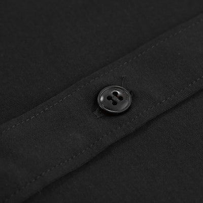 Pal Zileri Short Sleeve Button Thru Shirt in Black Button