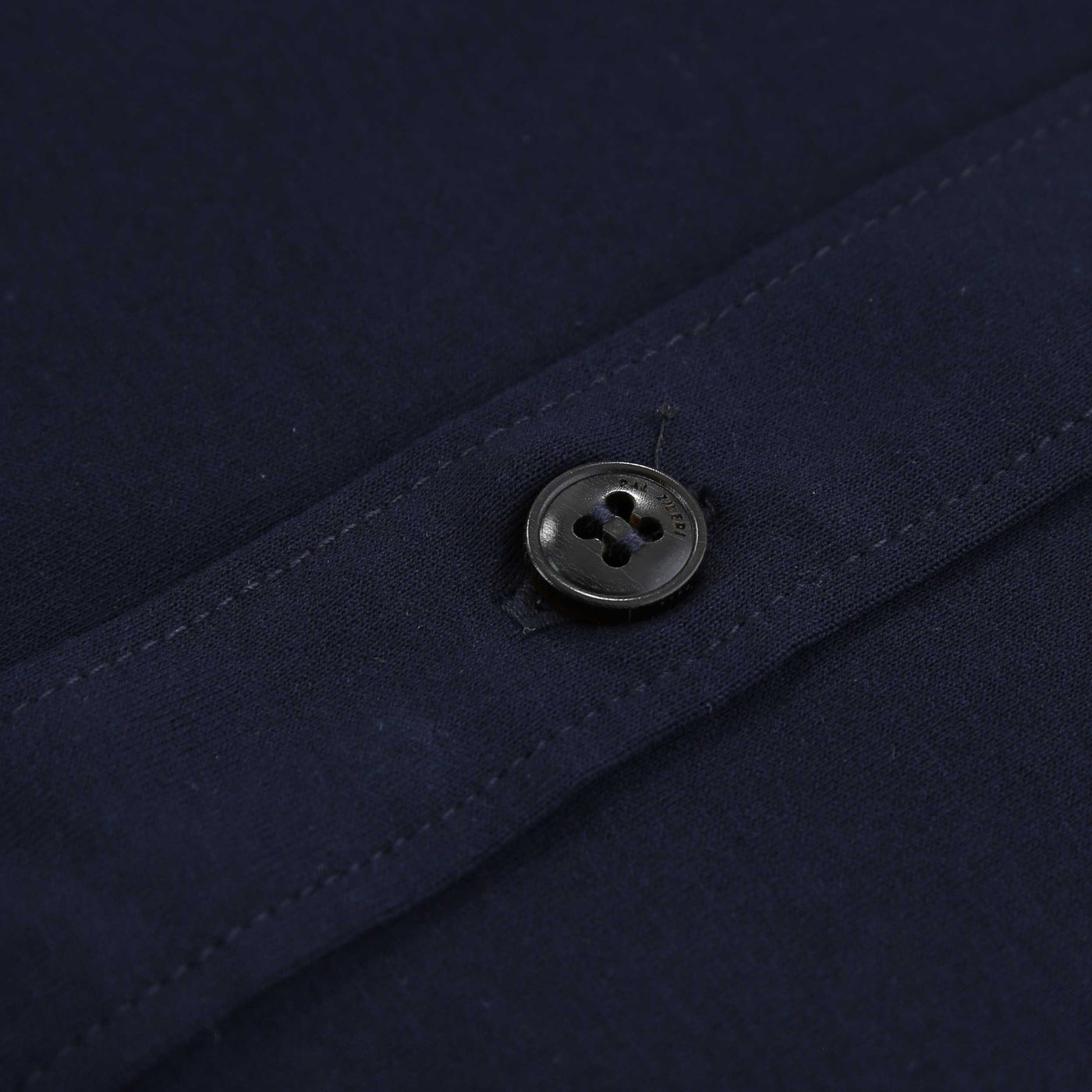 Pal Zileri Short Sleeve Button Thru Shirt in Navy Button