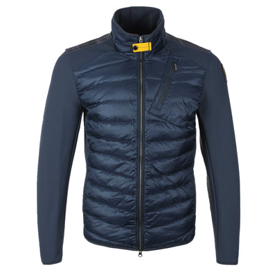 Parajumpers Jayden Quilted Fleece Jacket in Dark Avio