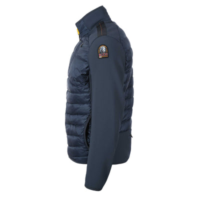 Parajumpers Jayden Quilted Fleece Jacket in Dark Avio Side