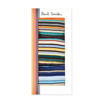 Paul Smith 3 Pack Signature Sock in Multi Box