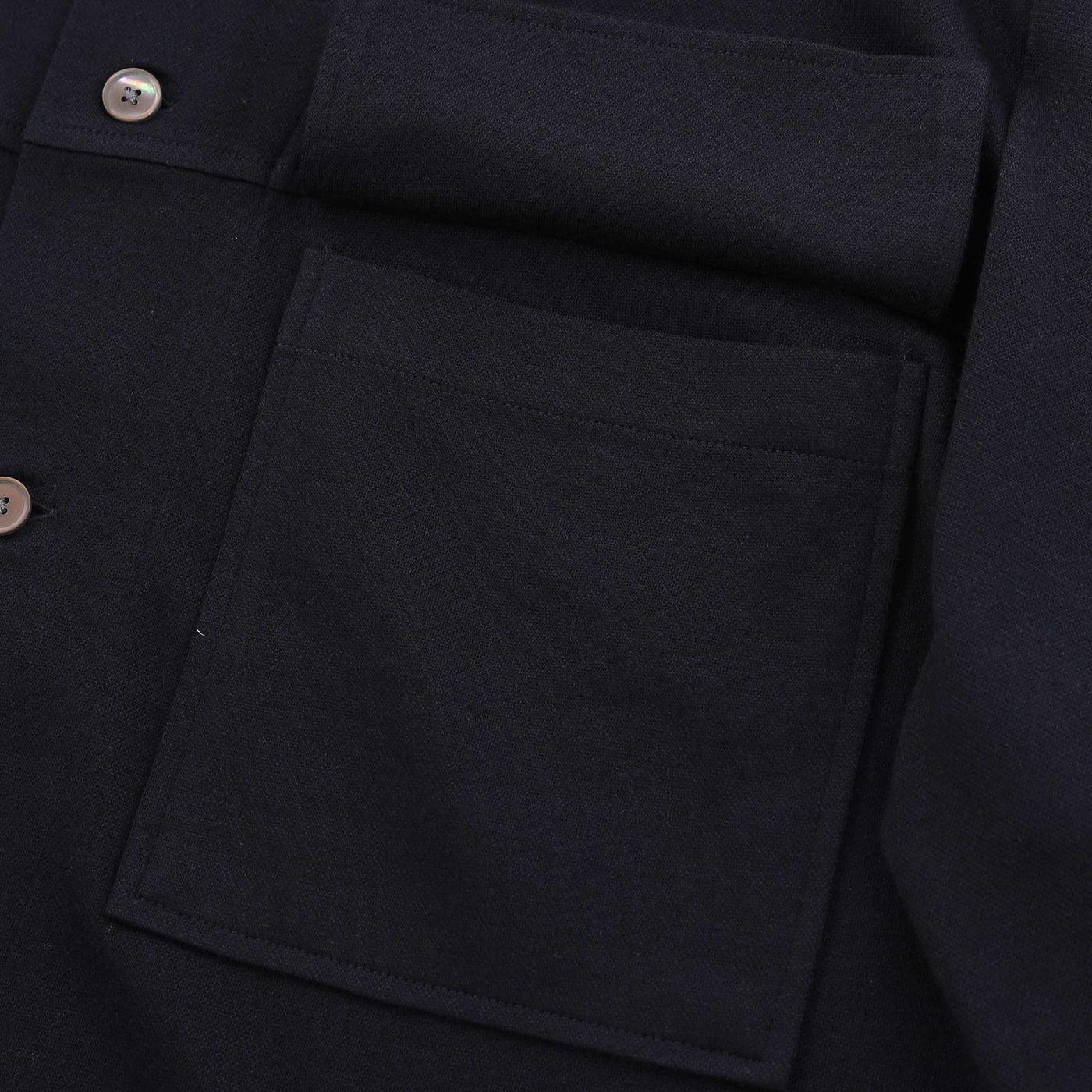 Paul Smith Button Thru Overshirt in Navy Flap Pocket