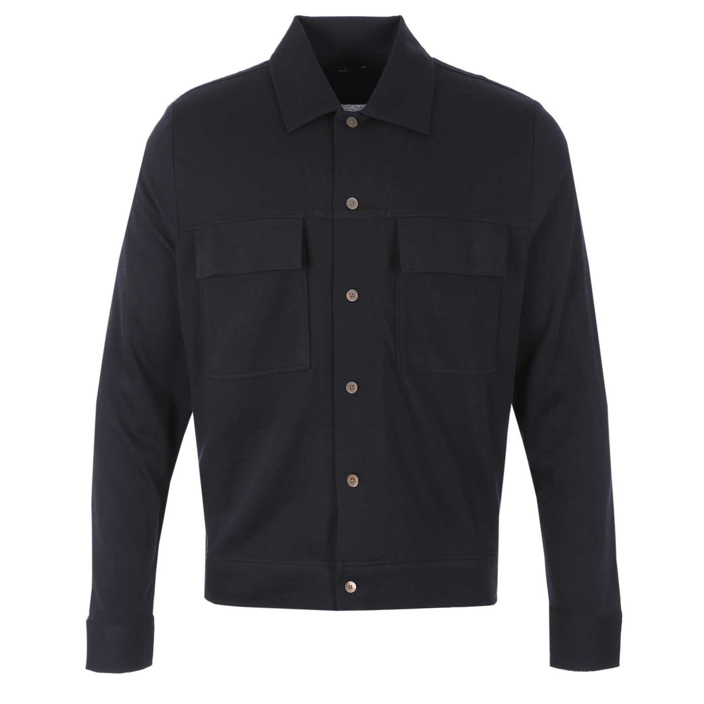 Paul Smith Button Thru Overshirt in Navy