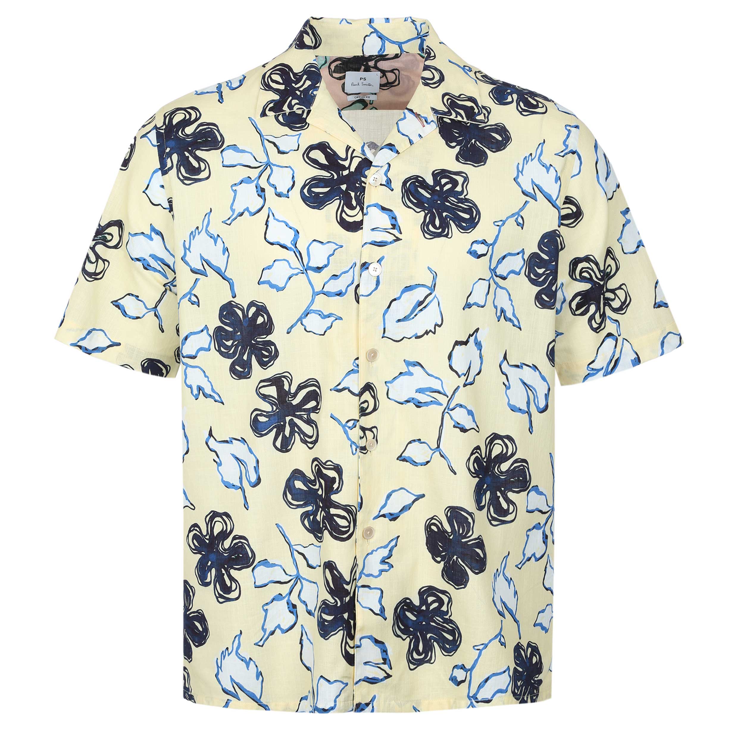 Paul Smith Casual Fit SS Shirt in Yellow